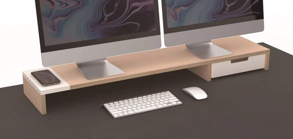 POUT Eyes 9 Wireless Şarj İstasyonlu Monitör Standı All In One