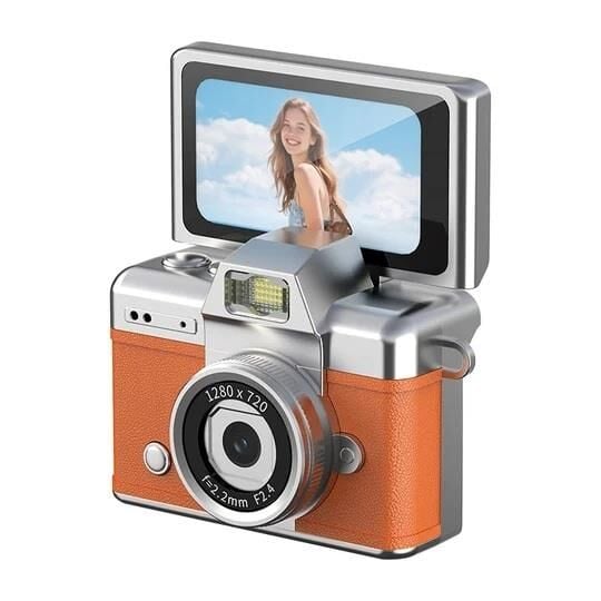 ACTON Picco Flex Flip Ekranlı Retro Photo Kamera Turuncu 1