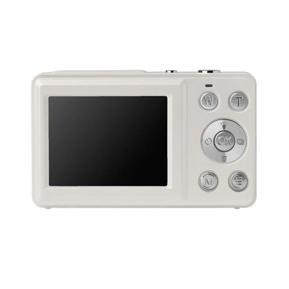 Acton Selfix Dijital Kompakt Fotoğraf Makinesi Retro Kamera Beyaz