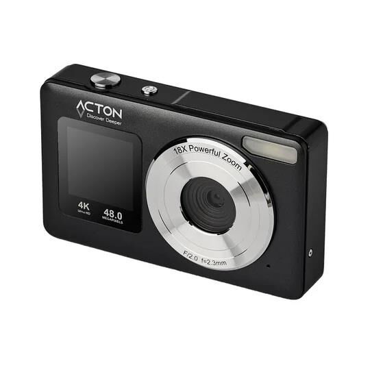 Acton Selfix Dijital Kompakt Fotoğraf Makinesi Retro Kamera Siyah