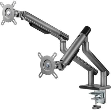 POUT Eyes 12 Dual Ayarlanabilir İkili Monitör Kolu gri siyah