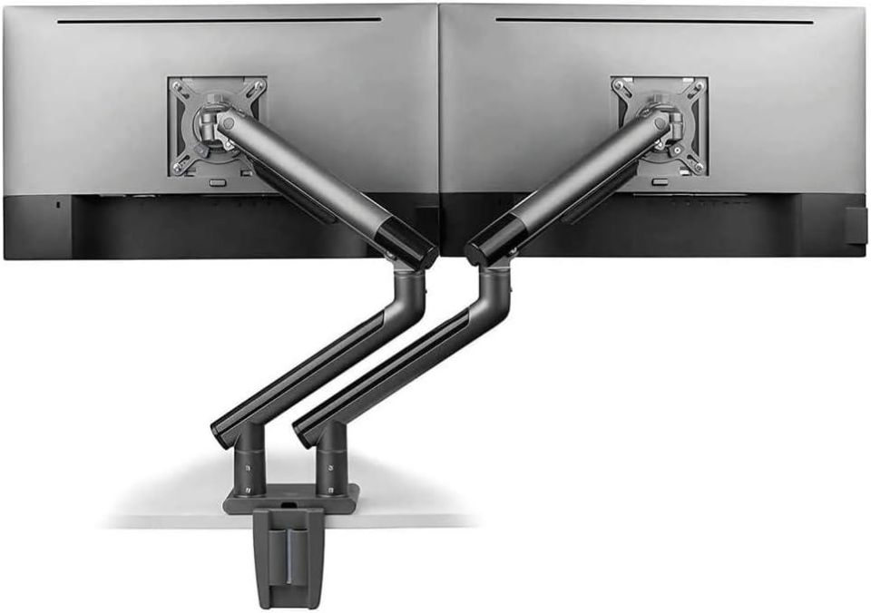 POUT Eyes 12 Dual Ayarlanabilir İkili Monitör Kolu gri siyah