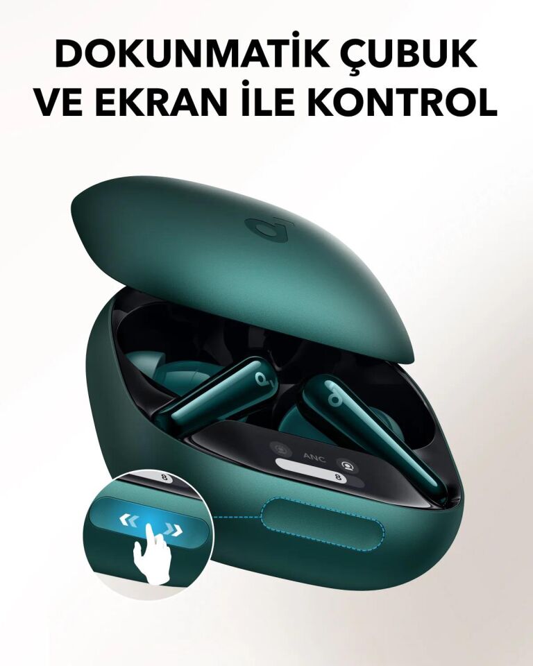 Anker Liberty 4 Pro Gürültü Engelleyici Kablosuz Bluetooth Kulaklık Mat Yeşil