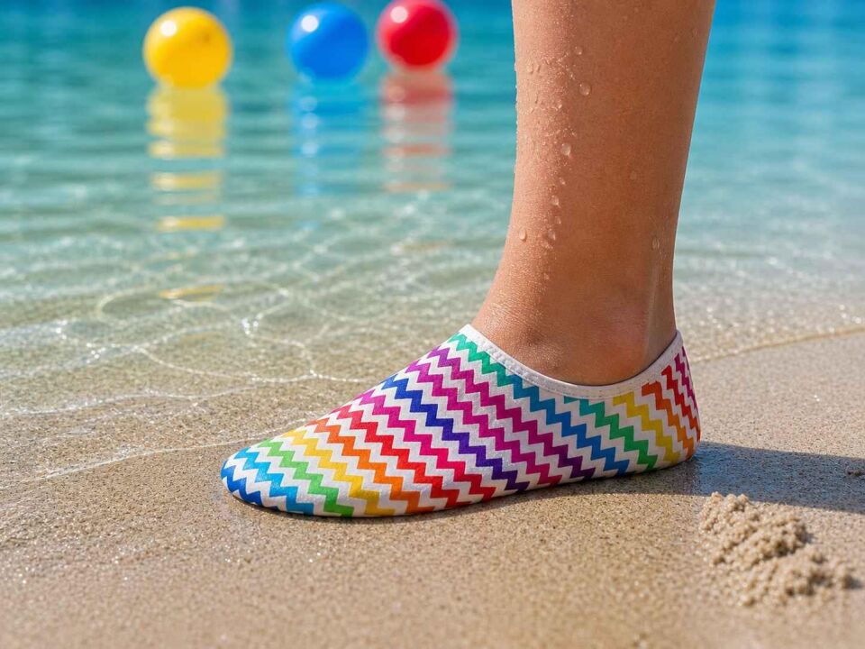 GrippToes Kaymaz Damla Tabanlı Deniz&Havuz Çorabı  G2 Çok Renkli