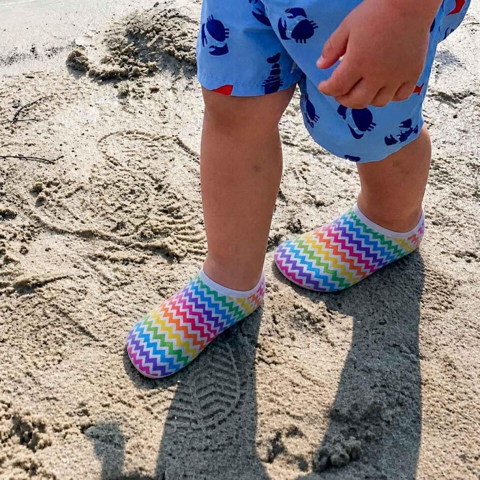 GrippToes Kaymaz Damla Tabanlı Deniz&Havuz Çorabı  G2 Çok Renkli
