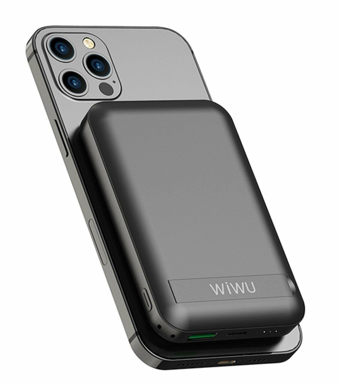 Wiwu Sc10000 Mah Magnetic Wireless Powerbank Siyah