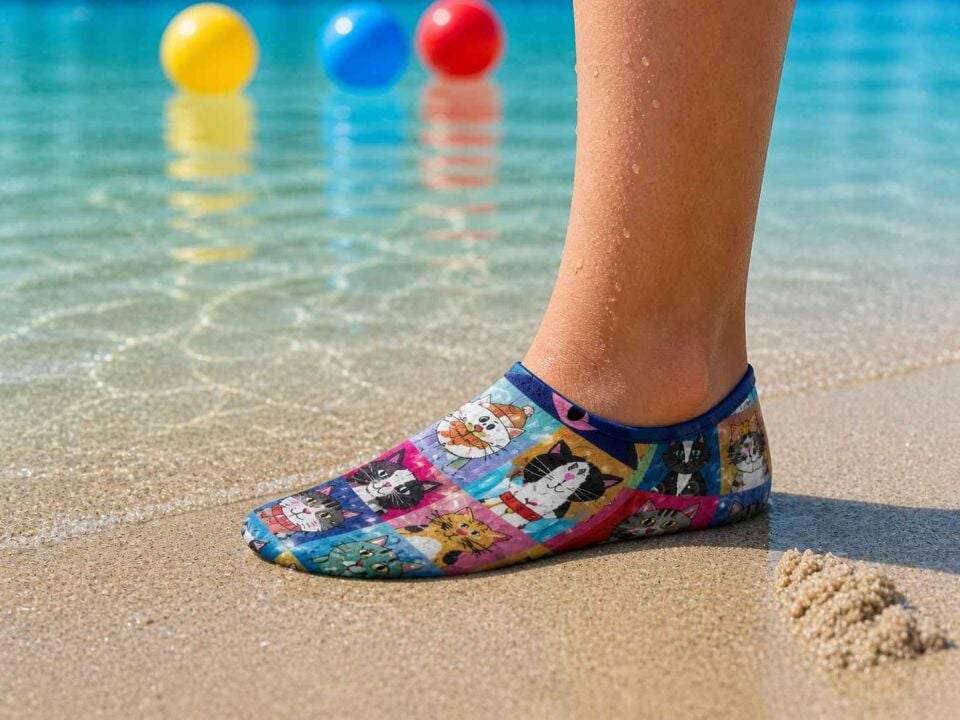 GrippToes Kaymaz Damla Tabanlı Deniz&Havuz Çorabı  H1 Çok Renkli