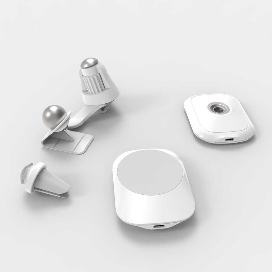 Vokamo Wrl-01 Magnetic Wireless Araç Şarjı Beyaz
