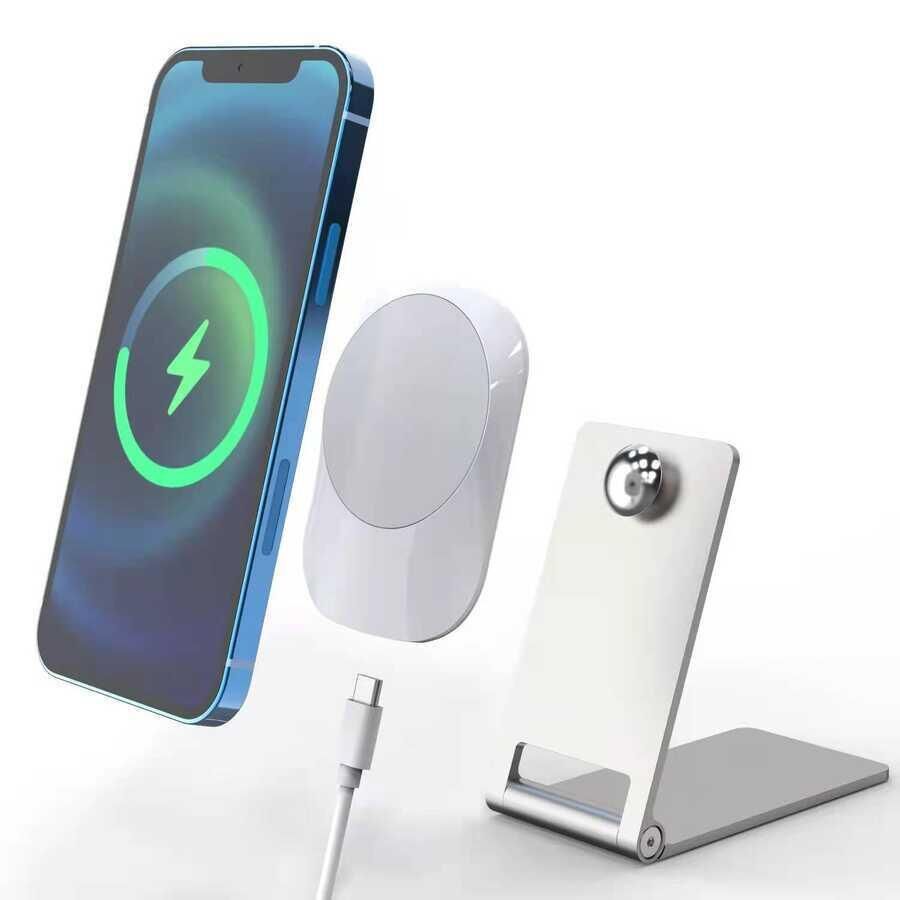 Vokamo Wrl-01 Magnetic Wireless Araç Şarjı Beyaz
