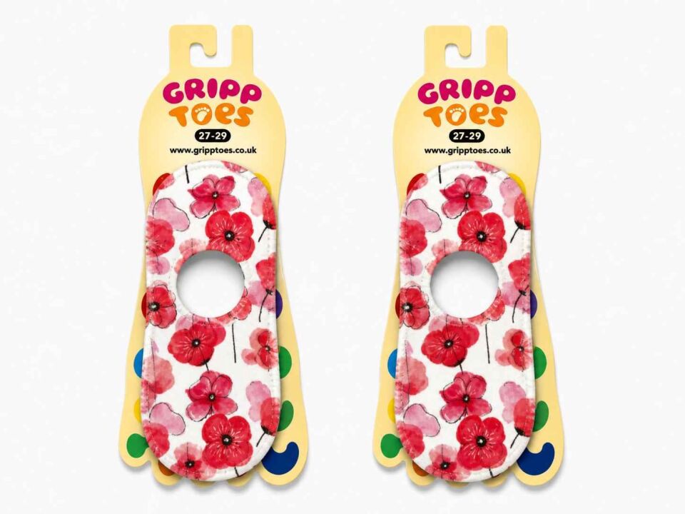 GrippToes Kaymaz Damla Tabanlı Deniz&Havuz Çorabı  I1 Çok Renkli