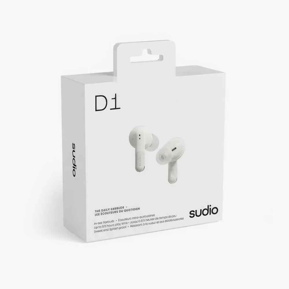 Sudio D1 Kablosuz True Wireless Kulak İçi Kulaklık White