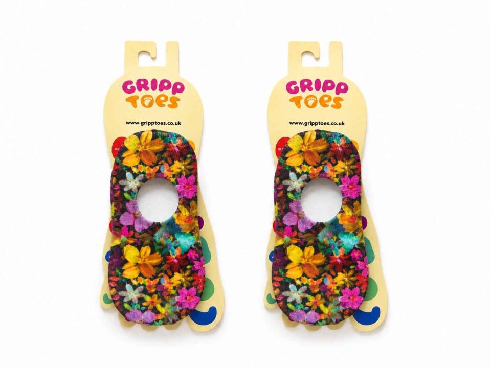 GrippToes Kaymaz Damla Tabanlı Deniz&Havuz Çorabı  J1 Çok Renkli