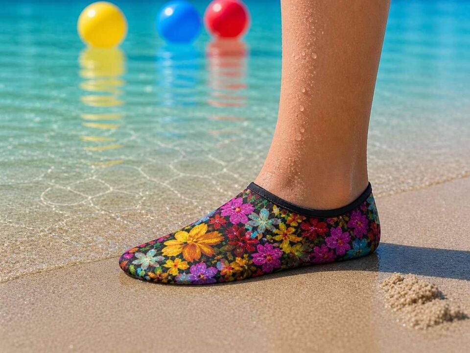GrippToes Kaymaz Damla Tabanlı Deniz&Havuz Çorabı  J1 Çok Renkli