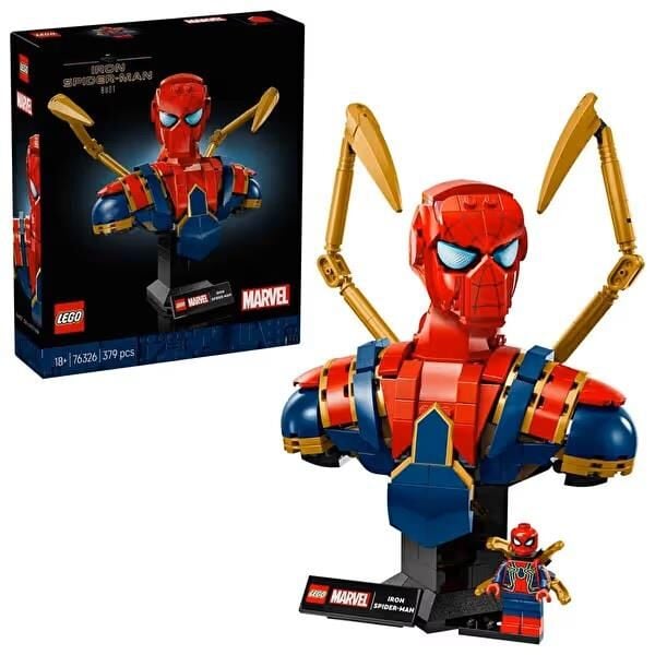 LEGO Iron Spider-Man Büst Seti 76326