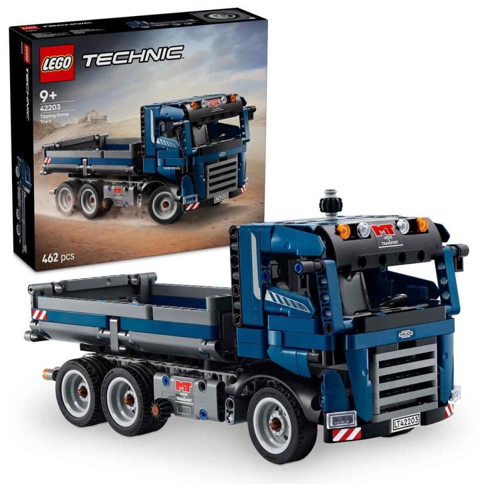 LEGO Technic Damperli Kamyon  9 Yaş ve Üzeri İnşaat Seven Çocuklar için Yaratıcı Oyuncak Yapım Seti 462 Parça 42203