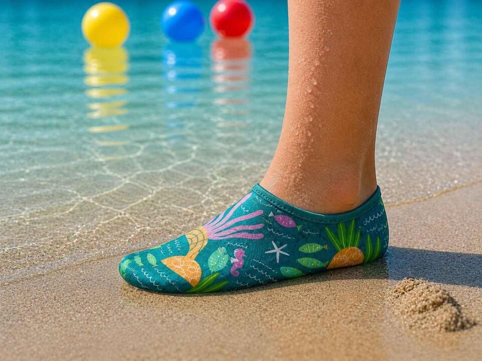 GrippToes Kaymaz Damla Tabanlı Deniz&Havuz Çorabı  K1 Çok Renkli