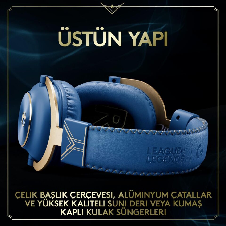 Logitech G Pro X 7.1 Surround Ses Oyuncu Kulaklığı Lol Özel Serisi