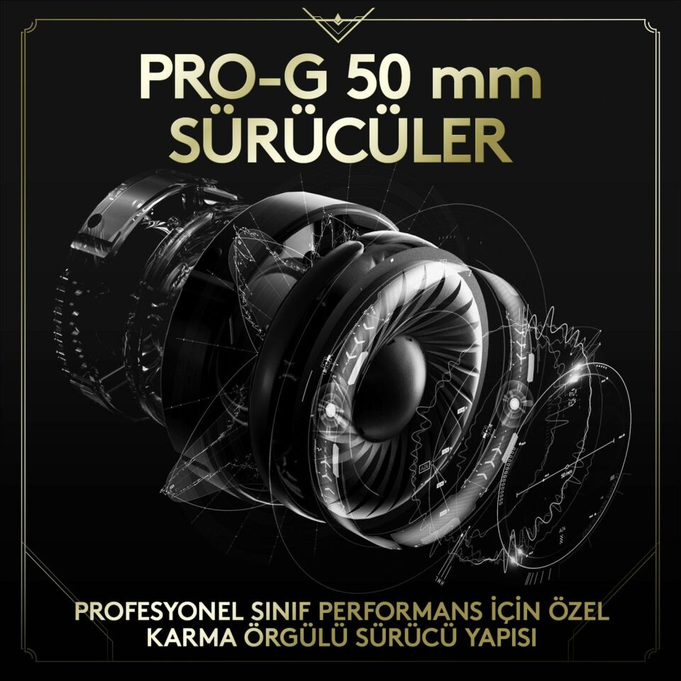 Logitech G Pro X 7.1 Surround Ses Oyuncu Kulaklığı Lol Özel Serisi