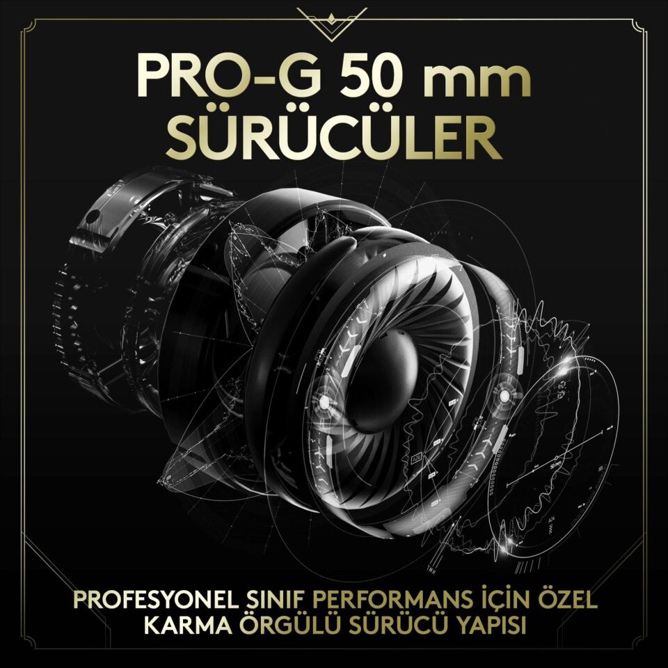Logitech G Pro X 7.1 Surround Ses Oyuncu Kulaklığı Lol Özel Serisi