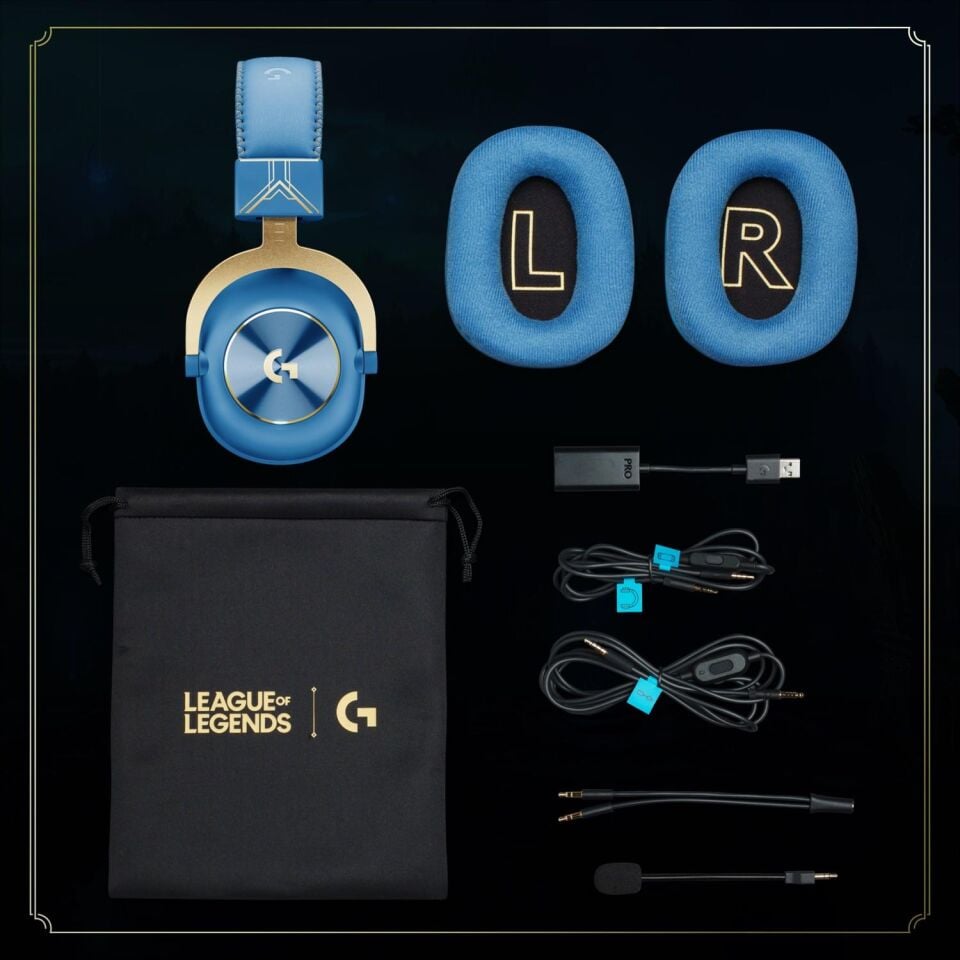 Logitech G Pro X 7.1 Surround Ses Oyuncu Kulaklığı Lol Özel Serisi