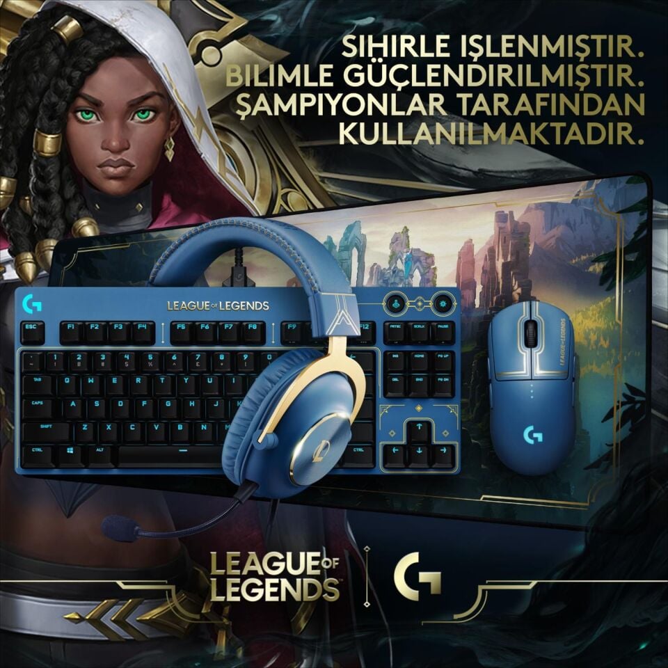 Logitech G Pro X 7.1 Surround Ses Oyuncu Kulaklığı Lol Özel Serisi