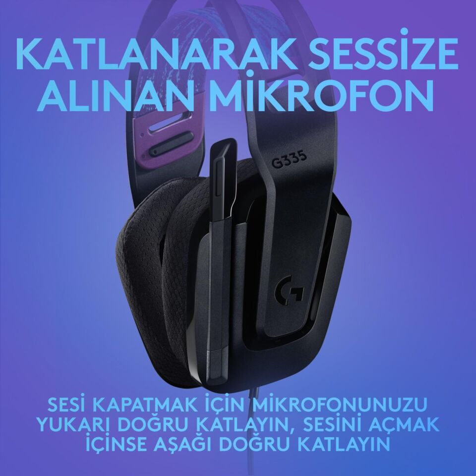 Logitech G335 Kablolu Oyuncu Kulaklığı