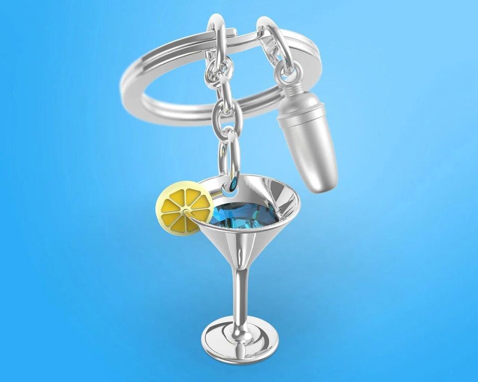 Metalmorphose Kokteyl Anahtarlık