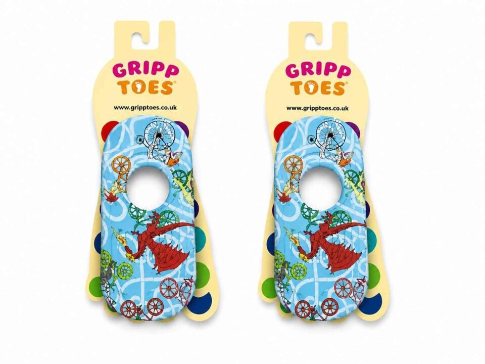 GrippToes Kaymaz Damla Tabanlı Deniz&Havuz Çorabı  M1 Çok Renkli - 33-35
