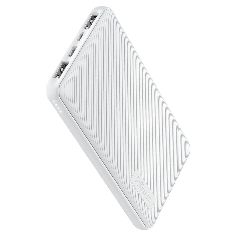 Trust Primo 10000 Mah Hızlı Şarj Powerbank Beyaz
