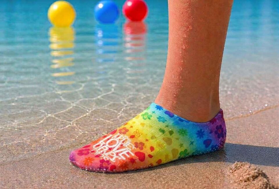 GrippToes Kaymaz Damla Tabanlı Deniz&Havuz Çorabı  N1