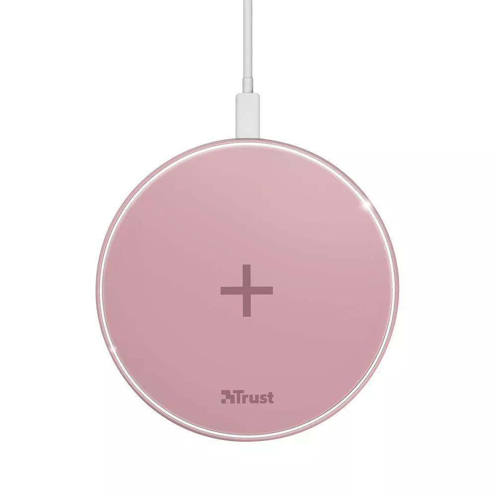 Trust 10W Hızlı Kablosuz Şarj Cihazı Pembe