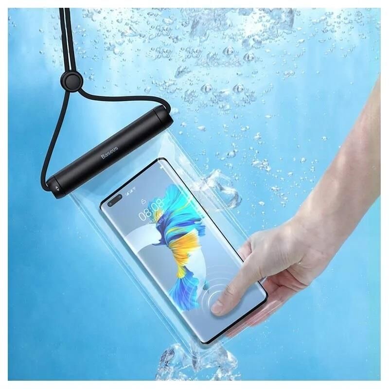 Baseus - IPX8 Su Geçirmez - Su Altı Dokunmatik Telefon Kılıfı Beyaz