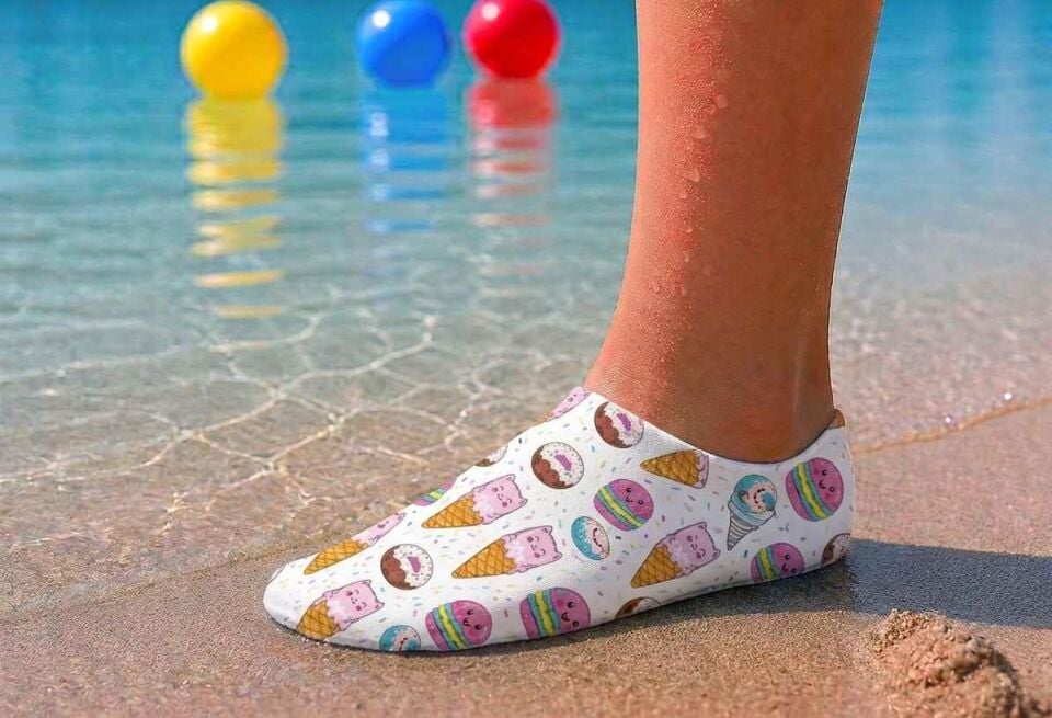 GrippToes Kaymaz Damla Tabanlı Deniz&Havuz Çorabı  O1