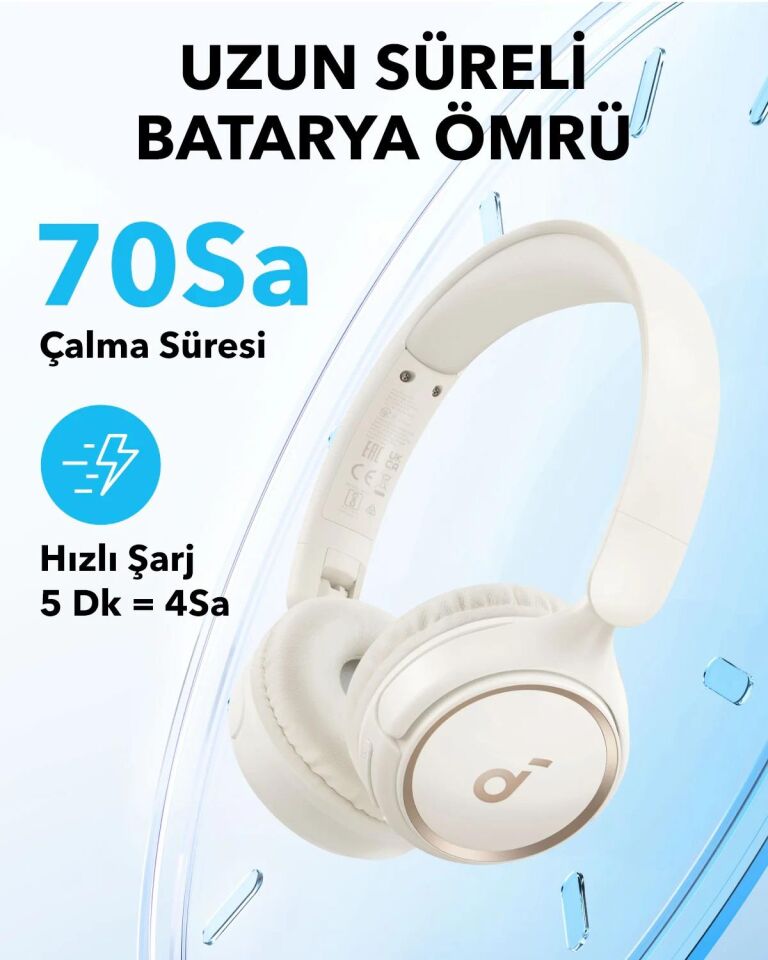 Anker Soundcore H30İ Mikrofonlu  Bluetooth Kulaklık Beyaz