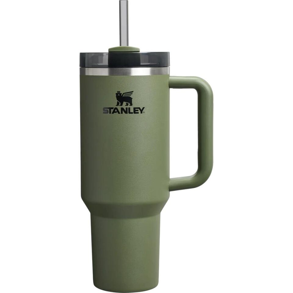 Stanley Quencher H2.O FlowState Tumbler Pipetli Termos 1.2L Haki
