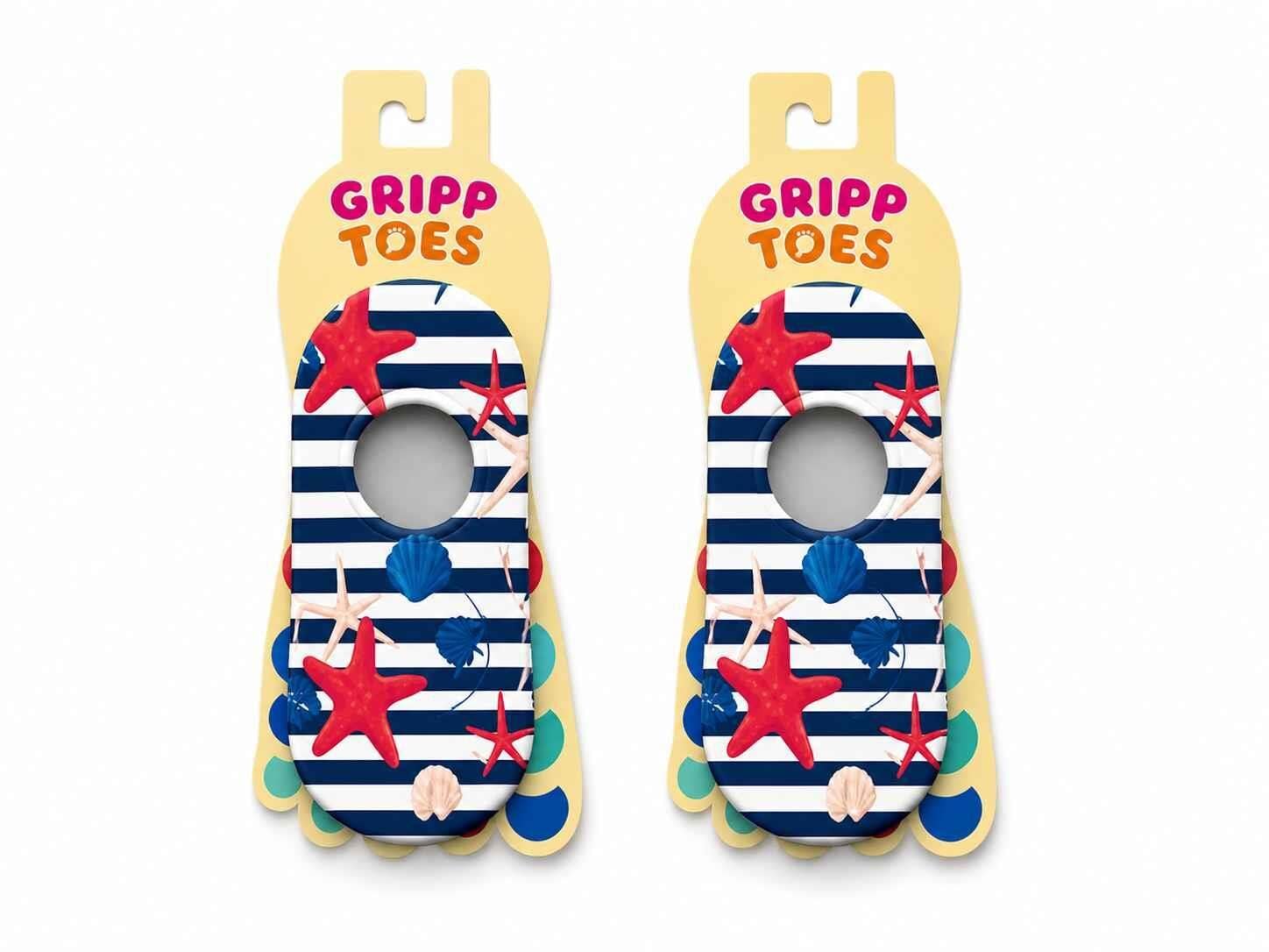 GrippToes Kaymaz Damla Tabanlı Deniz&Havuz Çorabı  O2