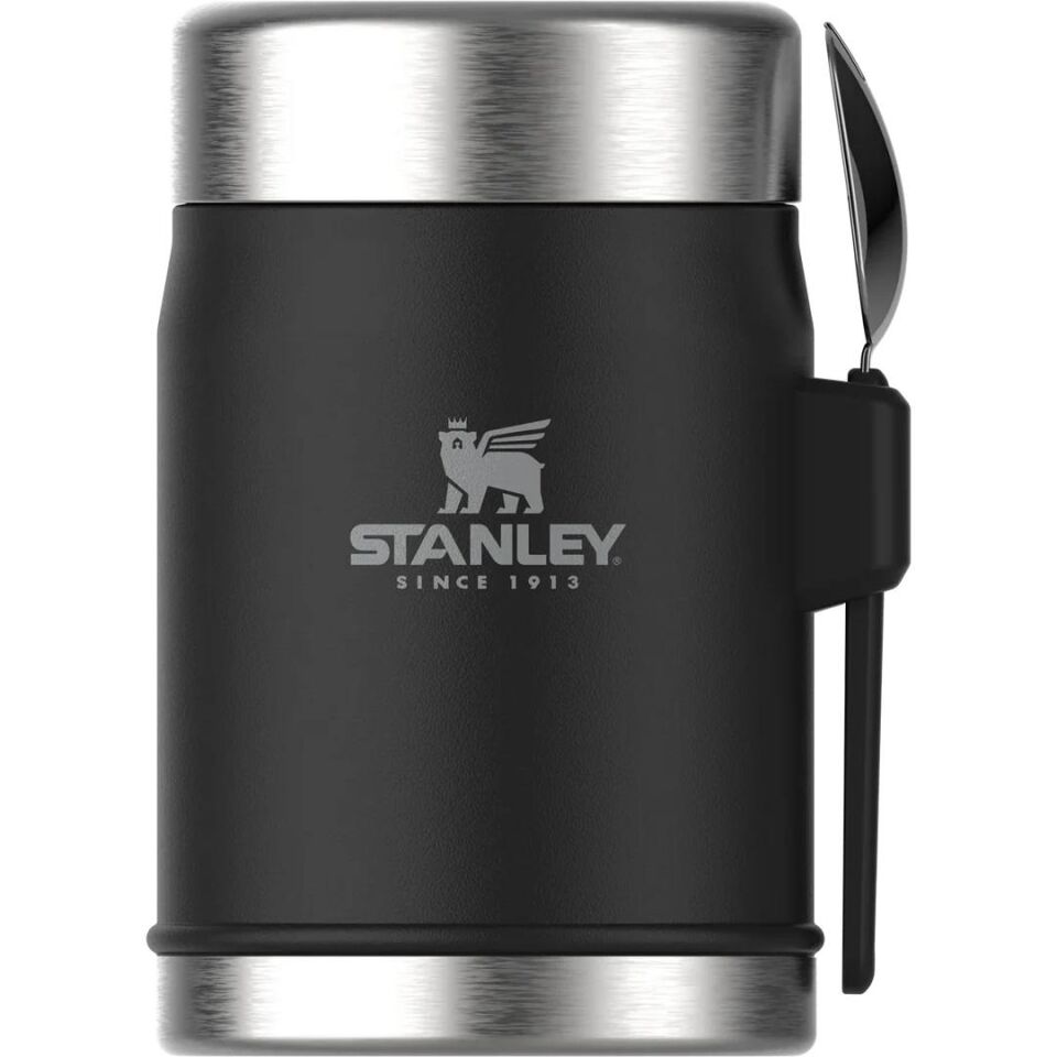 Stanley Legendary Food Jar Hammertone Kaşıklı Yemek Termosu 400 ml Matte Black