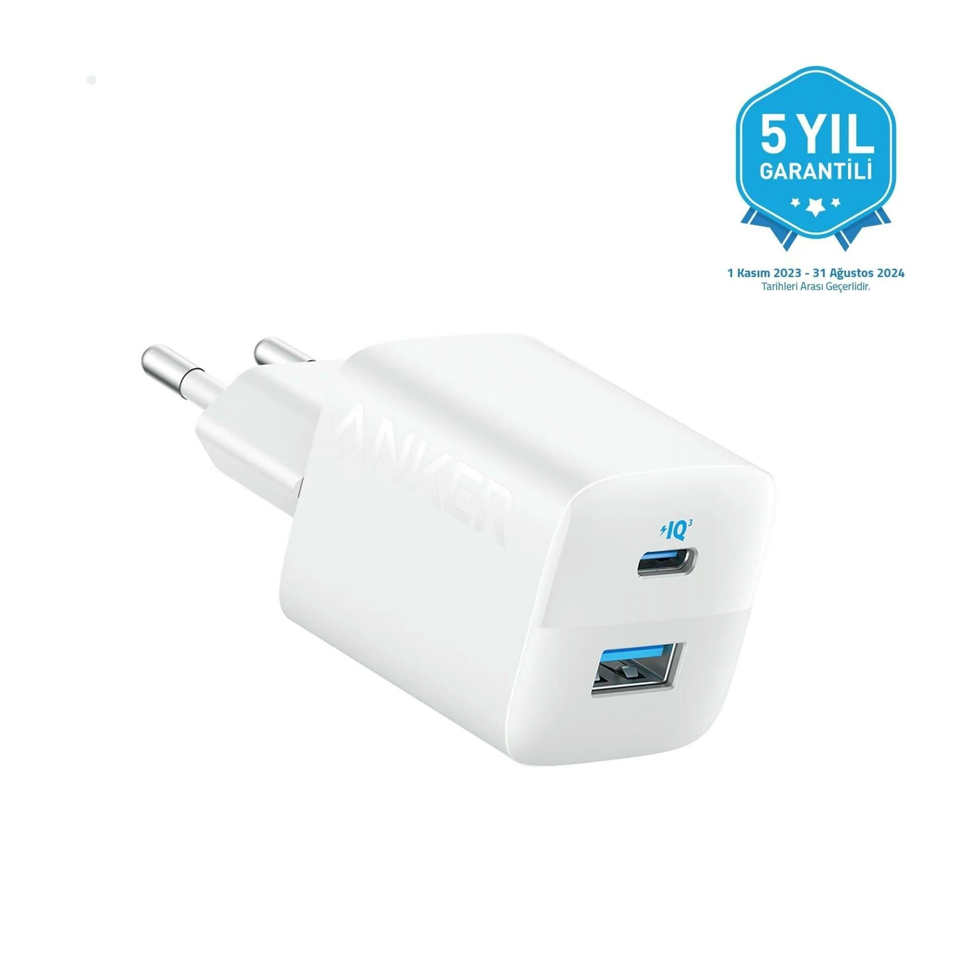 Anker 323 33W USB-C+USB Hızlı Şarj Cihazı