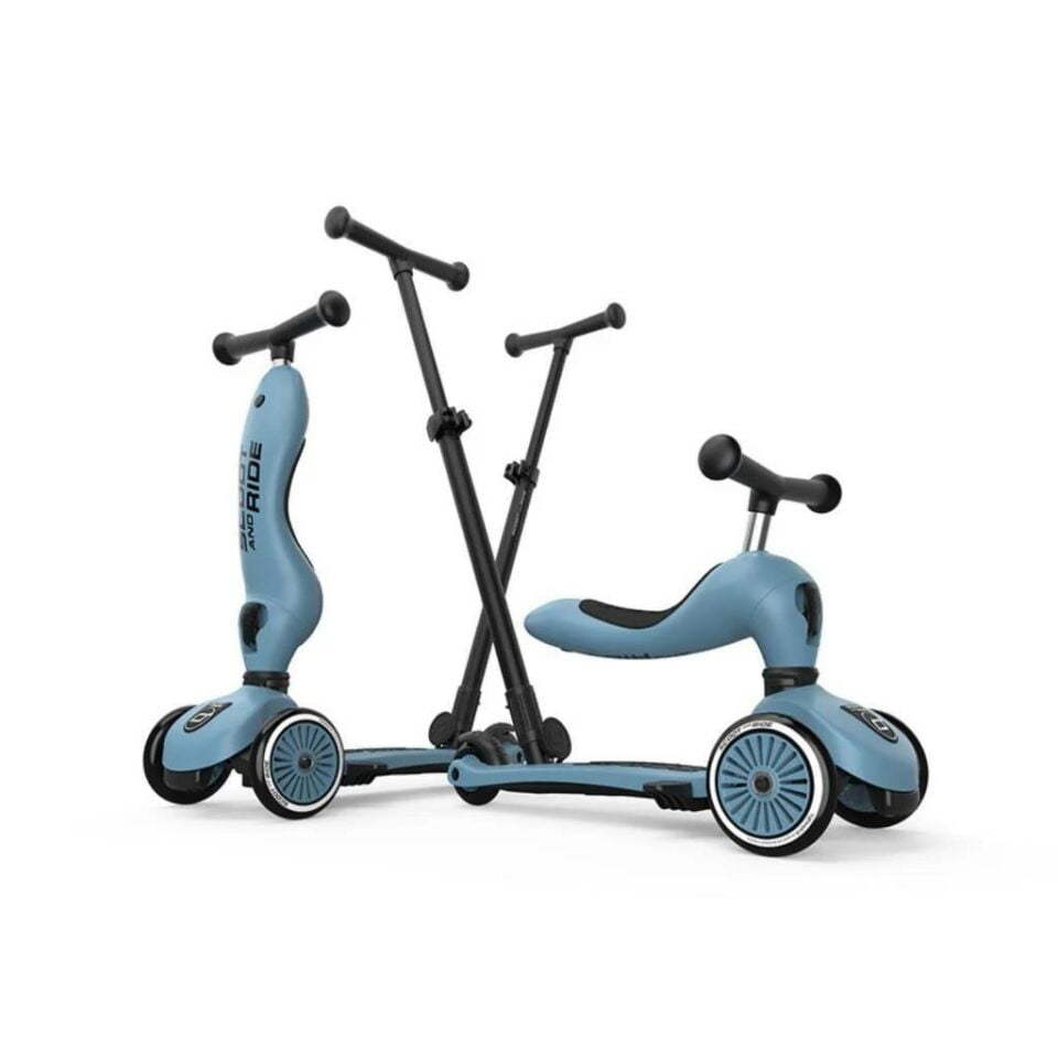 Scoot and Ride Push and Go Ebeveyn Kontrollü Çocuk Scooter Steel