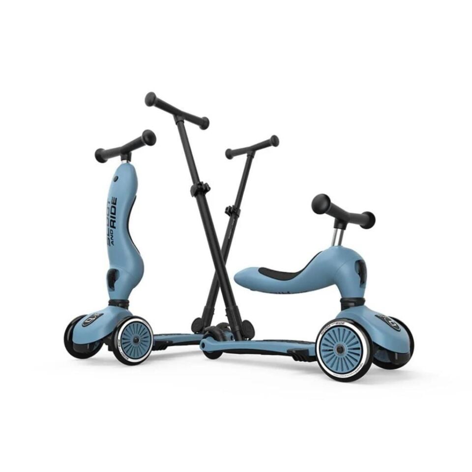 Scoot and Ride Push and Go Ebeveyn Kontrollü Çocuk Scooter Steel