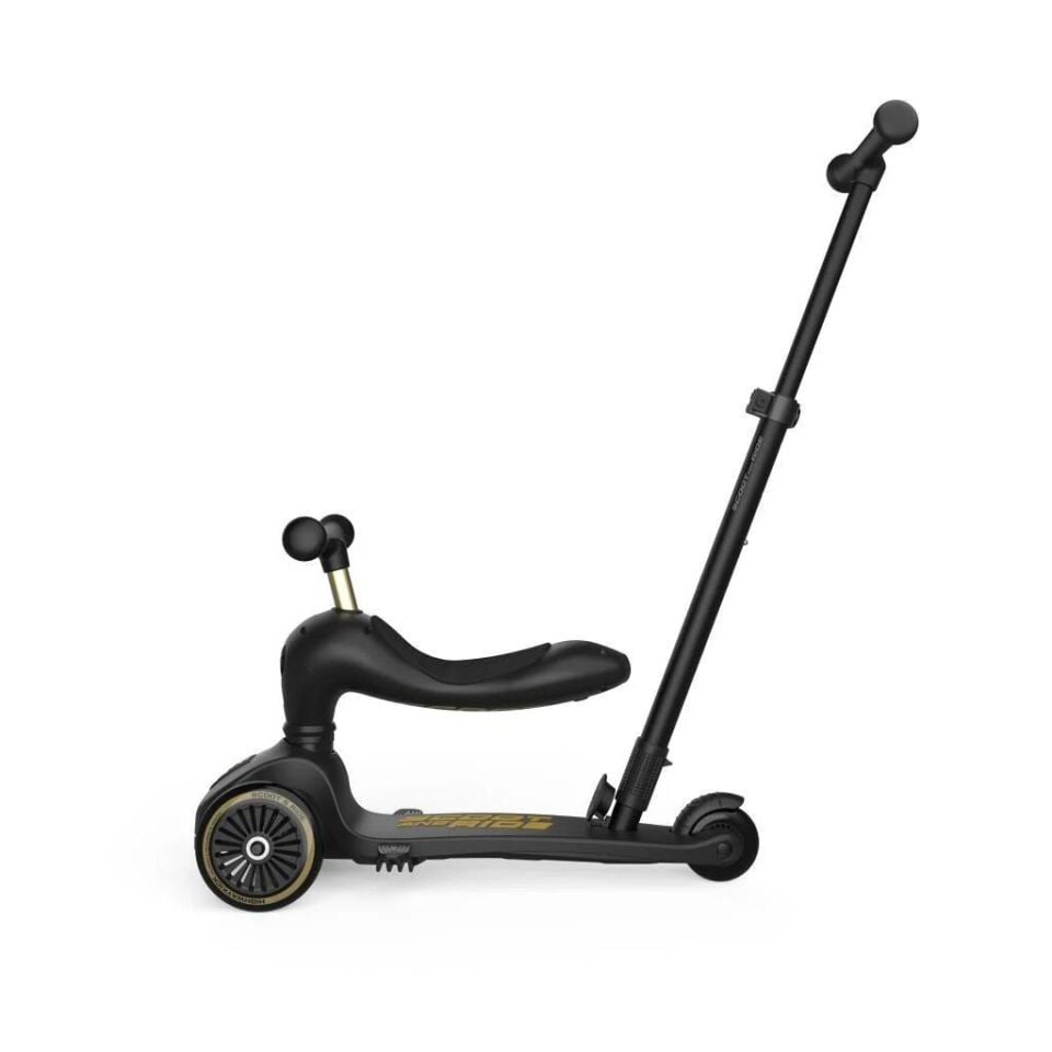 Scoot and Ride Push and Go Ebeveyn Kontrollü Çocuk Scooter Black