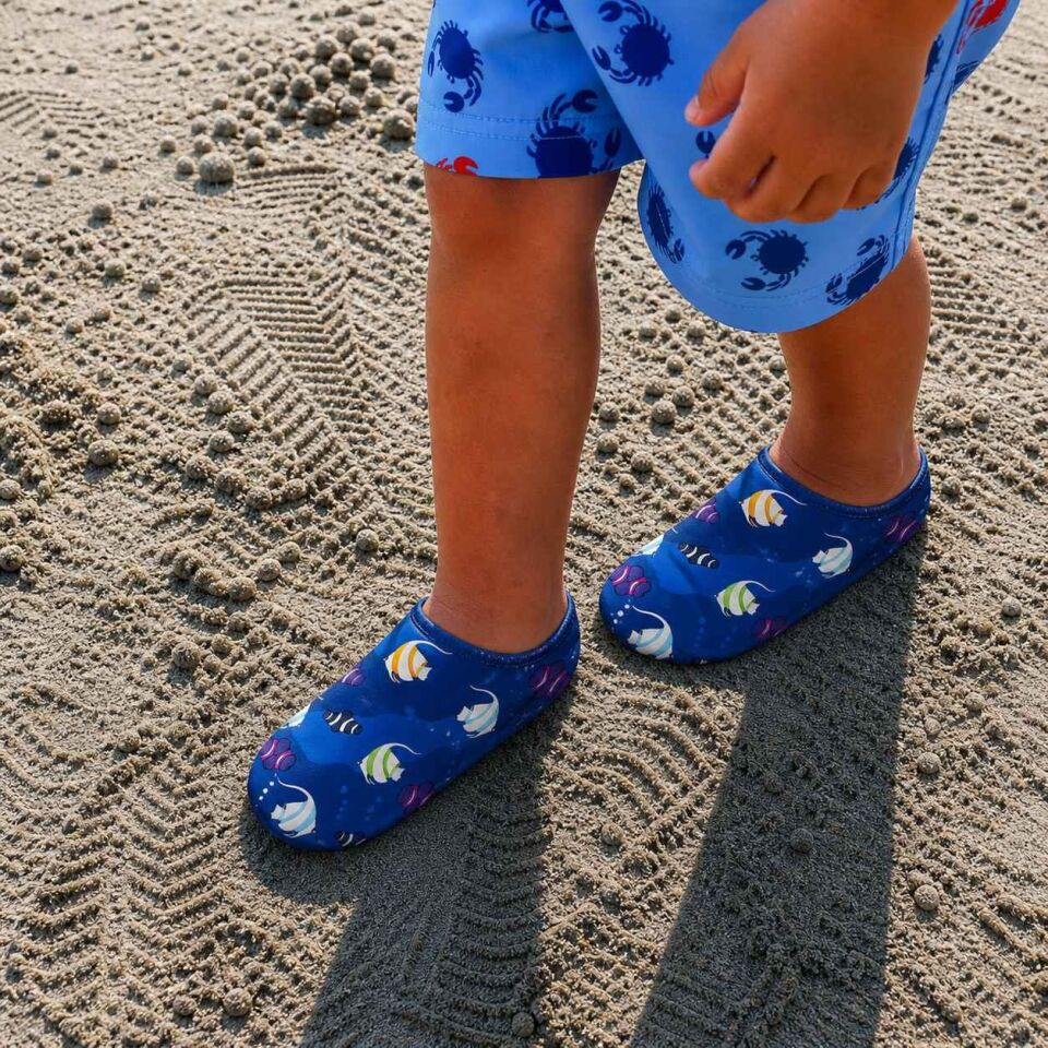 GrippToes Kaymaz Damla Tabanlı Deniz&Havuz Çorabı  R1 Çok Renkli