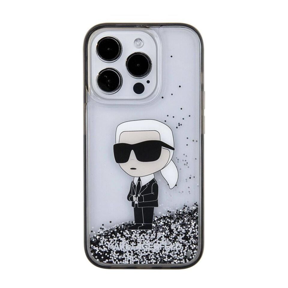 Karl Lagerfeld İkonik Glitter 15 Pro - Şeffaf