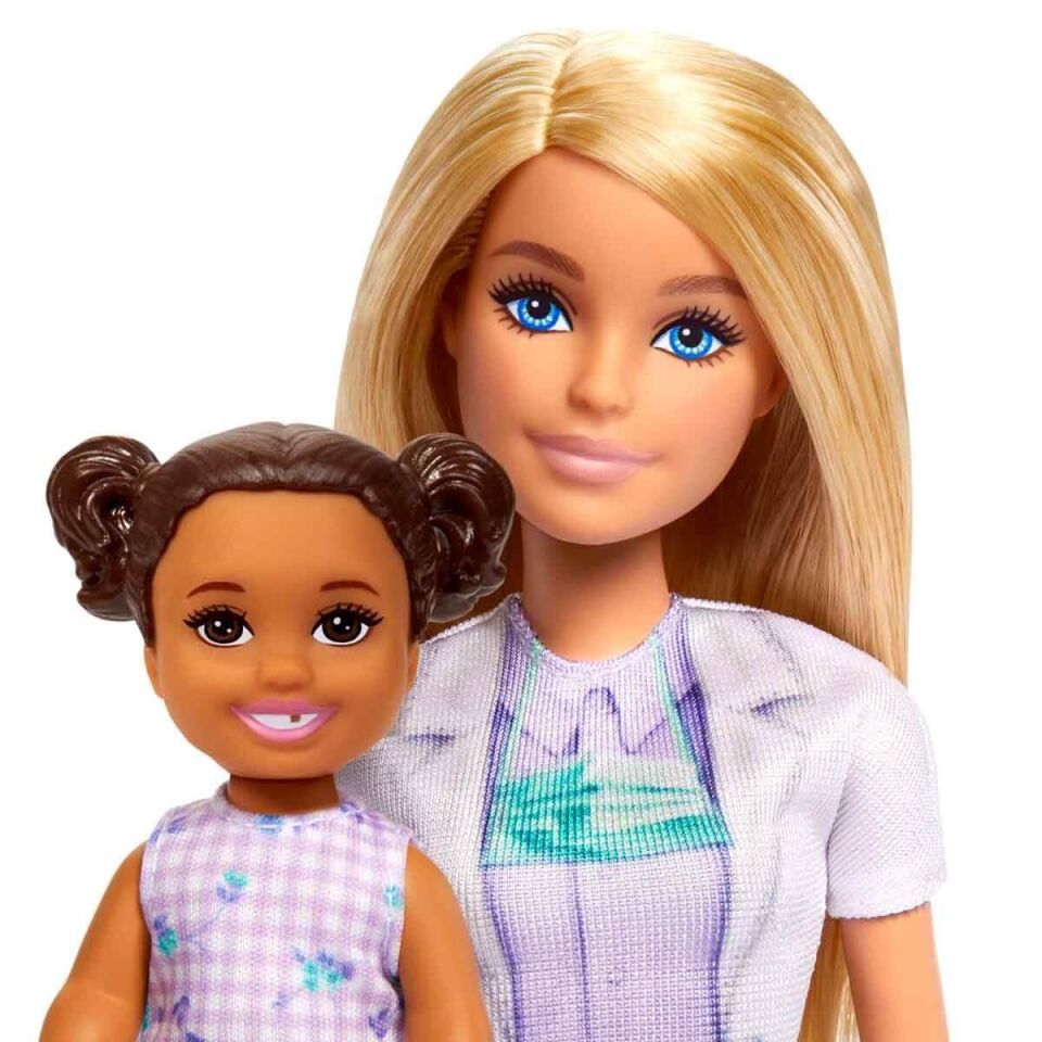 Barbie Bakım Temalı Kariyer Oyun Setleri Diş Hekimi Bebek JCR74