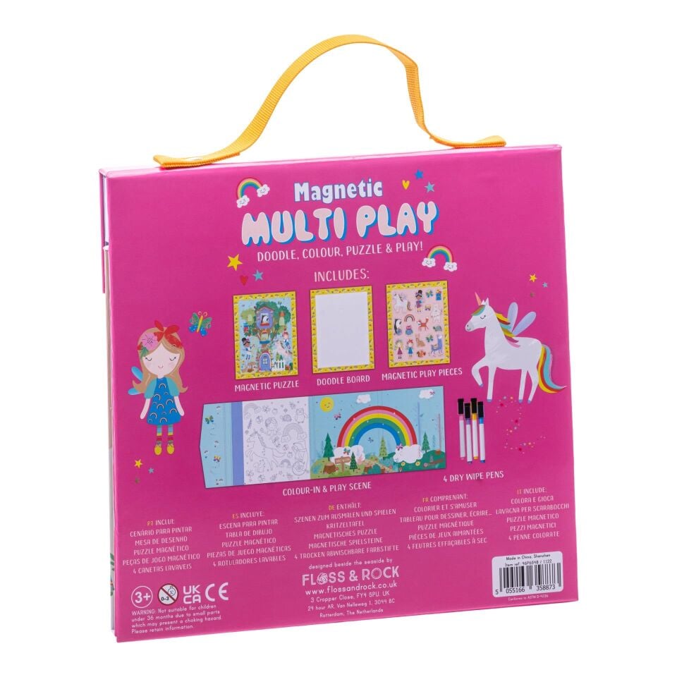 FLOSS & ROCK Mıknatıslı Çoklu Oyun Seti / Rainbow Fairy