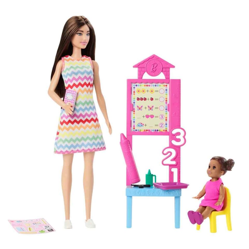 Barbie Kariyer Oyun Seti Öğretmen Bebek JCR76