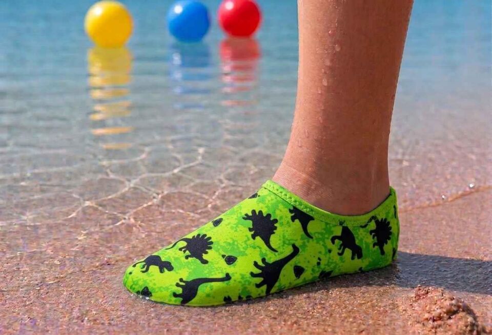 GrippToes Kaymaz Damla Tabanlı Deniz&Havuz Çorabı  S2 Çok Renkli
