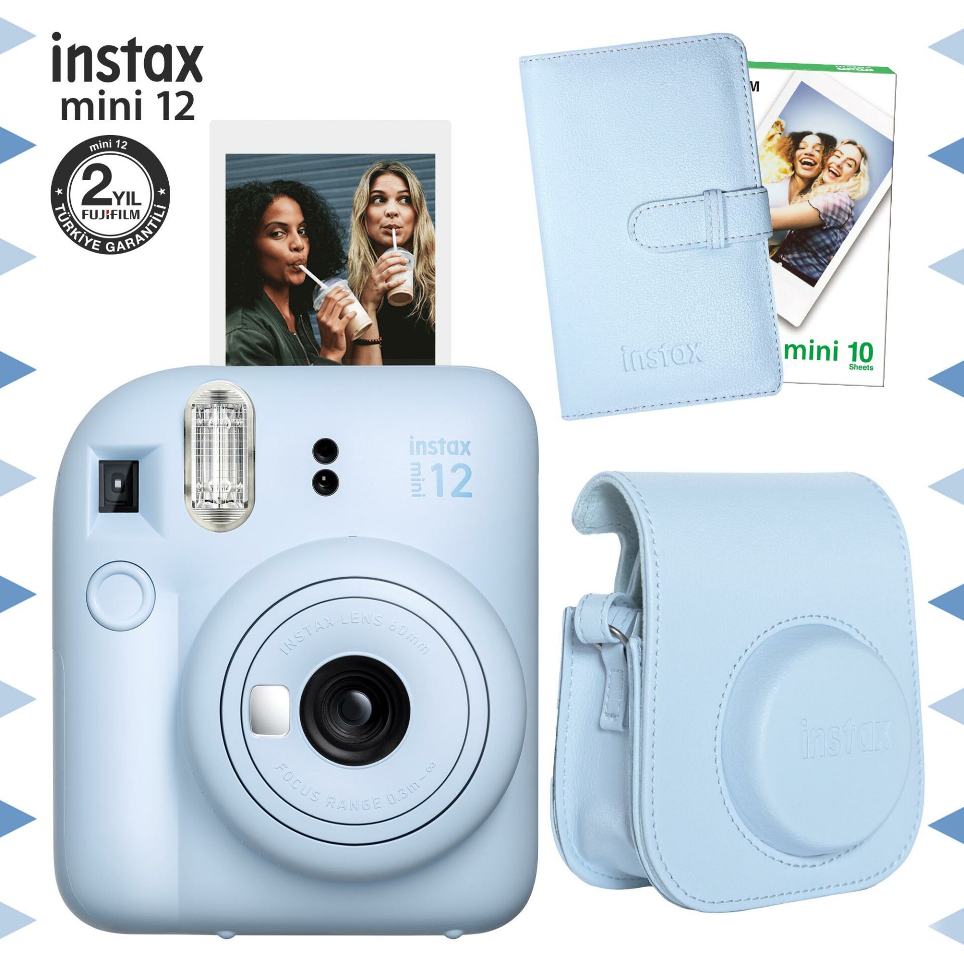İnstax Mini 12 Bundle Box Mavi