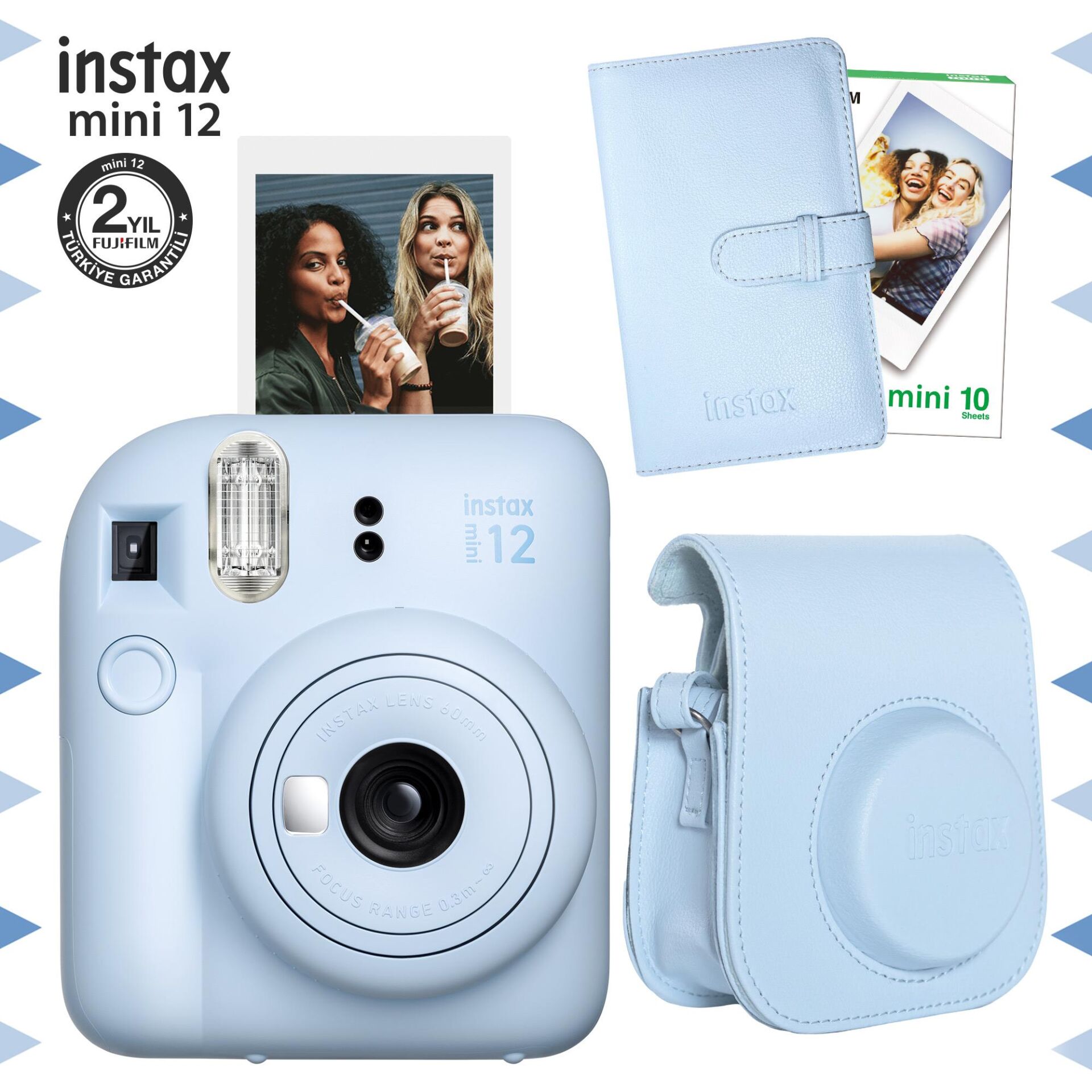 İnstax Mini 12 Bundle Box Mavi