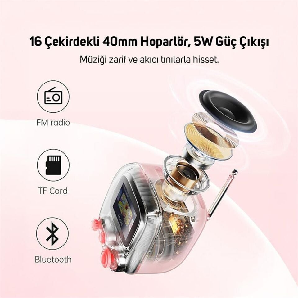 Divoom Tiivoo-2 Fm Radyolu Mini Bluetooth Hoparlör Yeşil